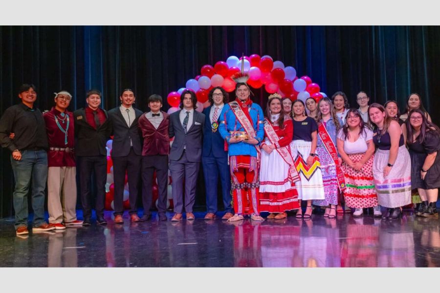 The competitors for Mr. and Miss Indigenous OU.