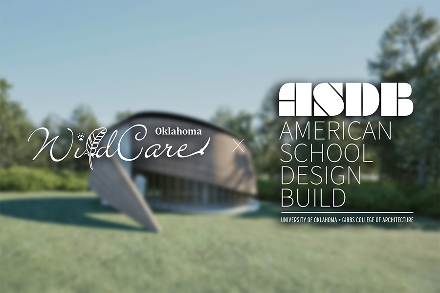 Wildcare Oklahoma Logo and American School Design Build Logo on top of project rendering.