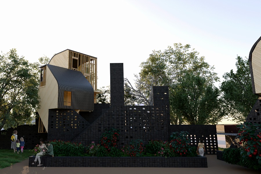 Rene Peralta single house proposal for the Is Housing Still Housing exhibit. 