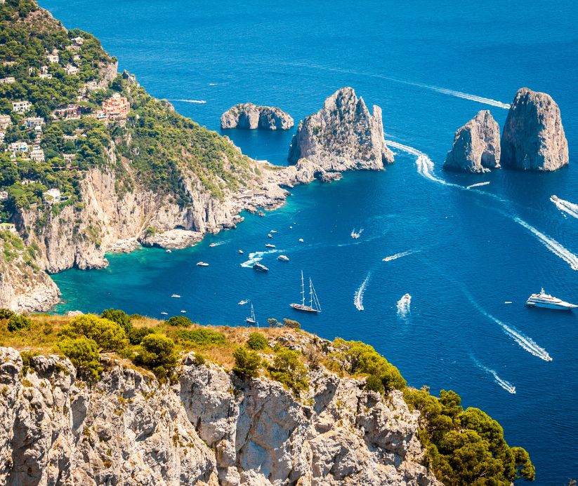 Coastal landscape in Italy