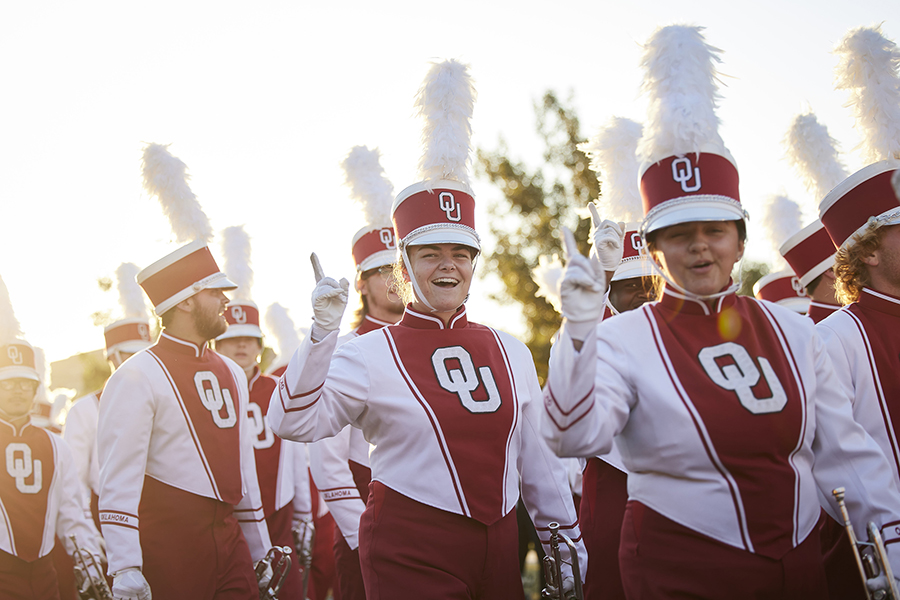 Pride of Oklahoma marching
