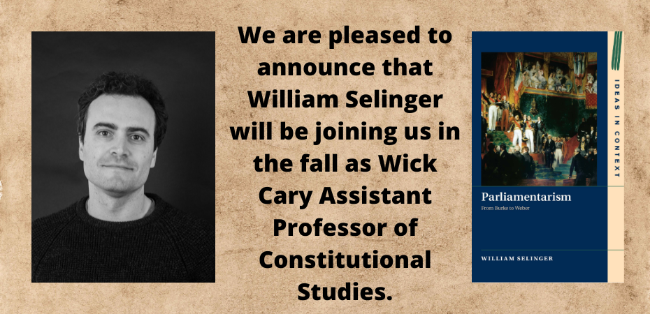 Will Selinger New Faculty