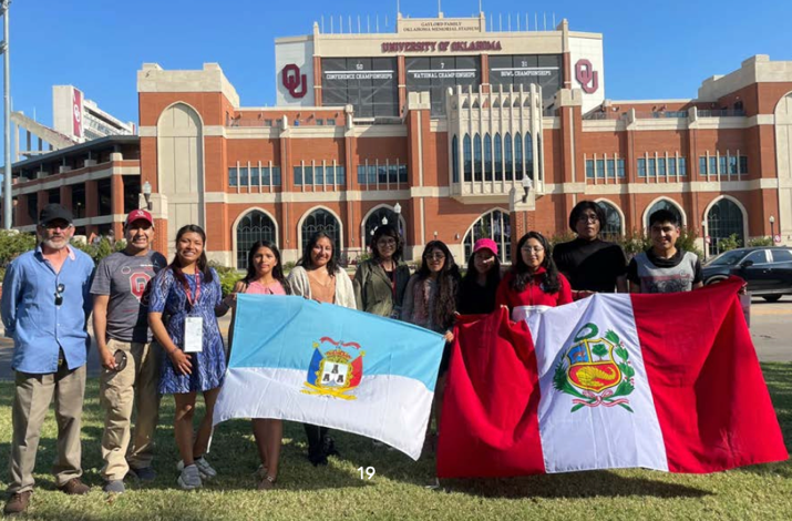 UNAP students visit OU's campus in Norman, Oklahoma.