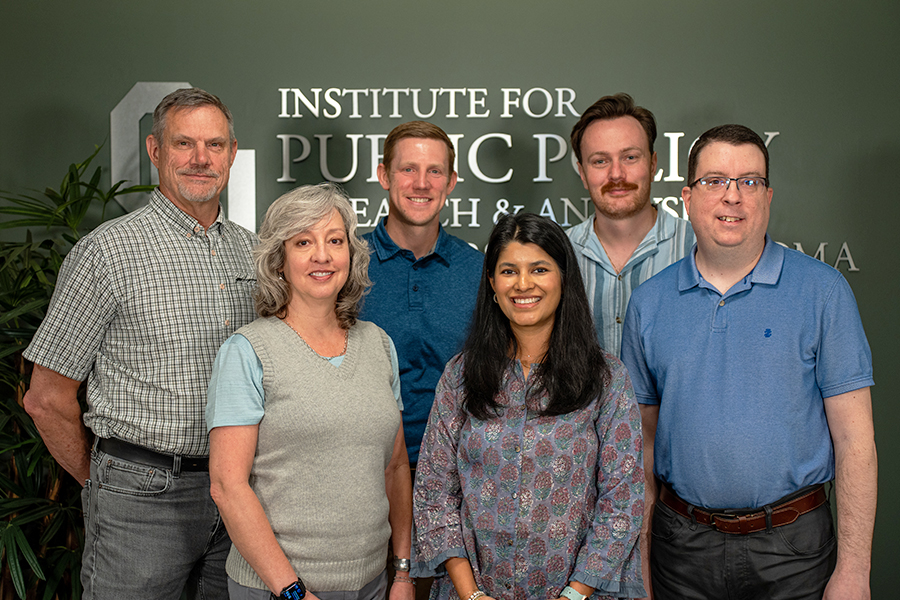 Jenkins-Smith, left, with research collaborators from the OU Institute for Public Policy Research and Analysis