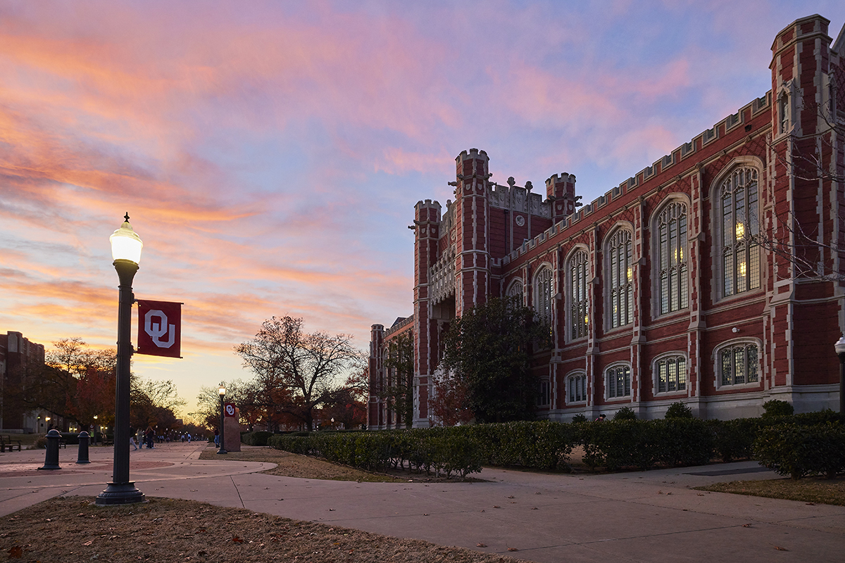 Bizzell Memorial Library on the University of Oklahoma campus.