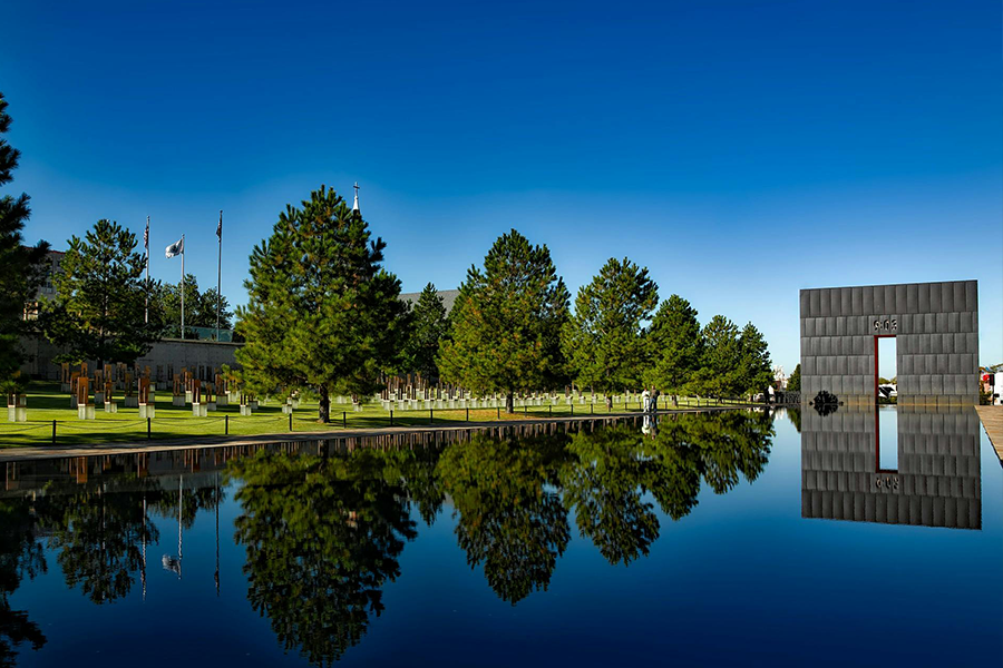 The Oklahoma City Bombing Memorial.