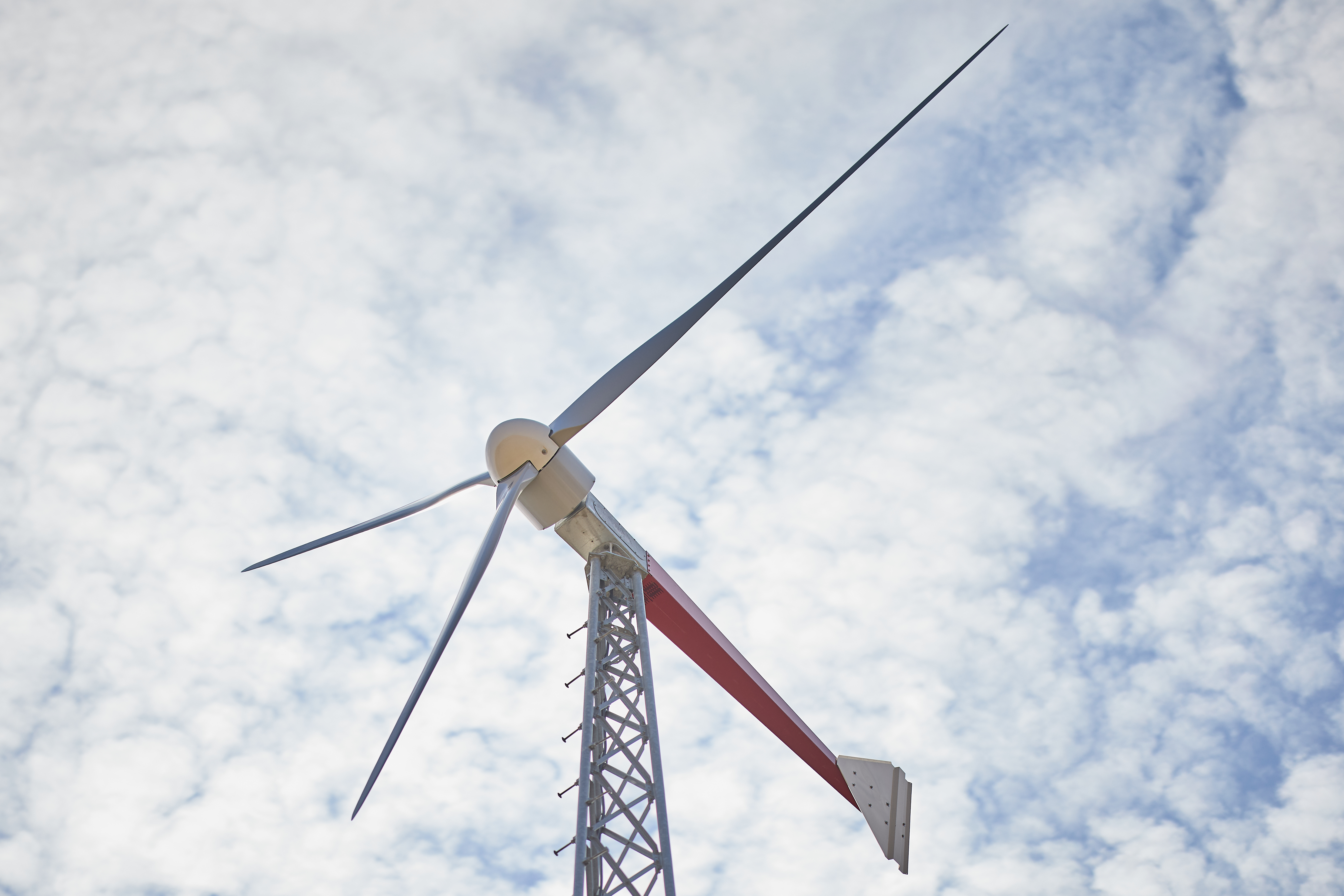 The new Bergey wind turbine located at OU's OpenLab. 