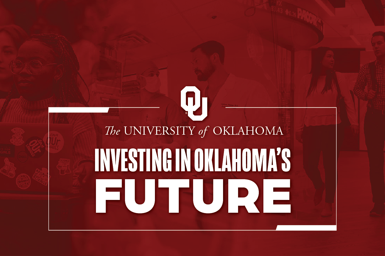 Graphic reading "Investing in Oklahoma's Future."