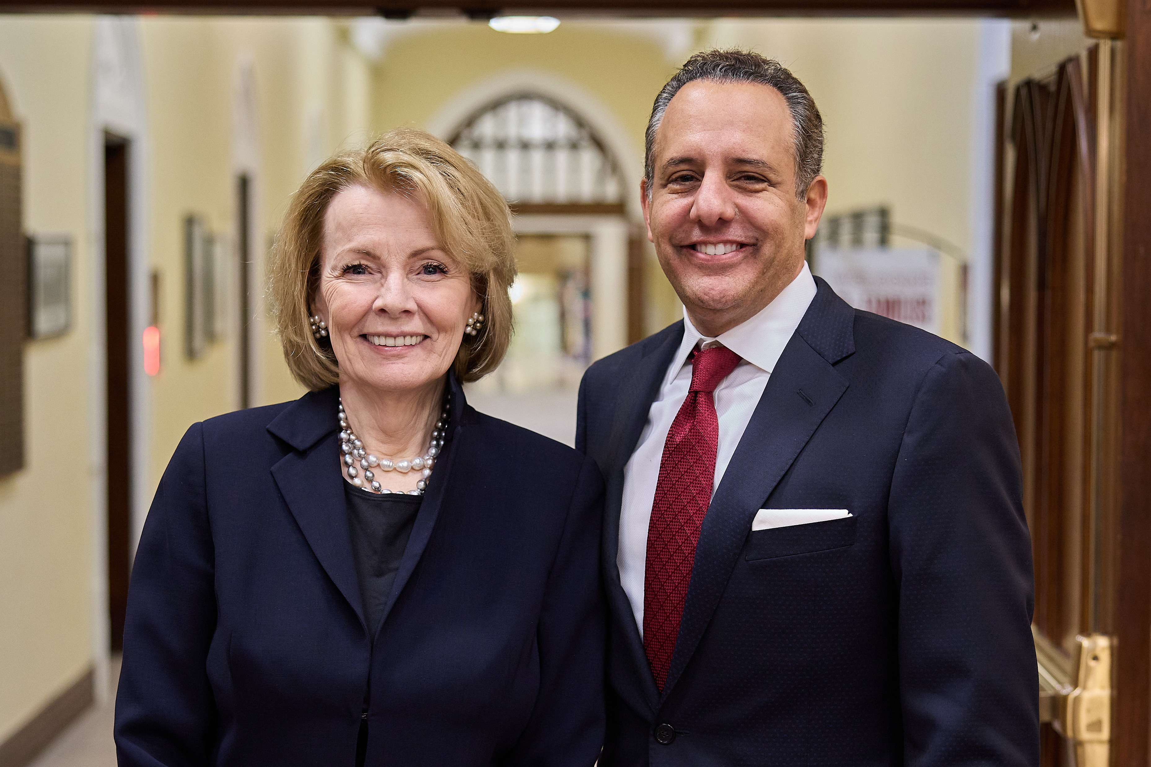 Peggy Noonan and Joseph Harroz, Jr..