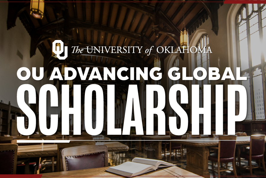A graphic that reads "OU advancing global scholarship."