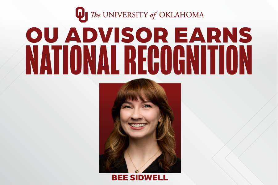 Image reading: OU Advisor Earns National Recognition.