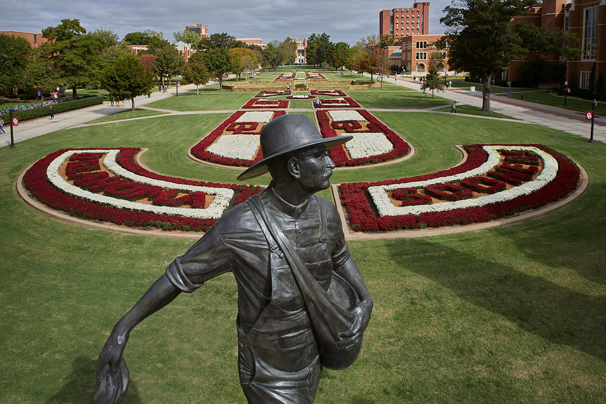 Seed Sower statue on OU Norman campus