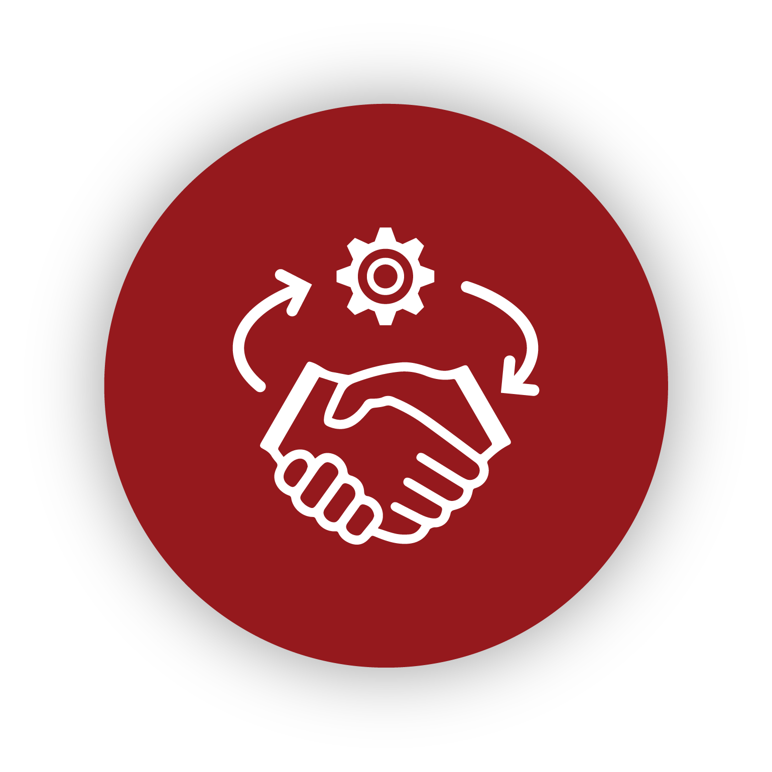 icon of a handshake with arrows
