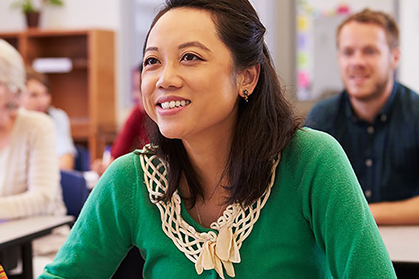 Student in classroom