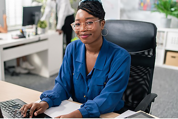 Woman working in office