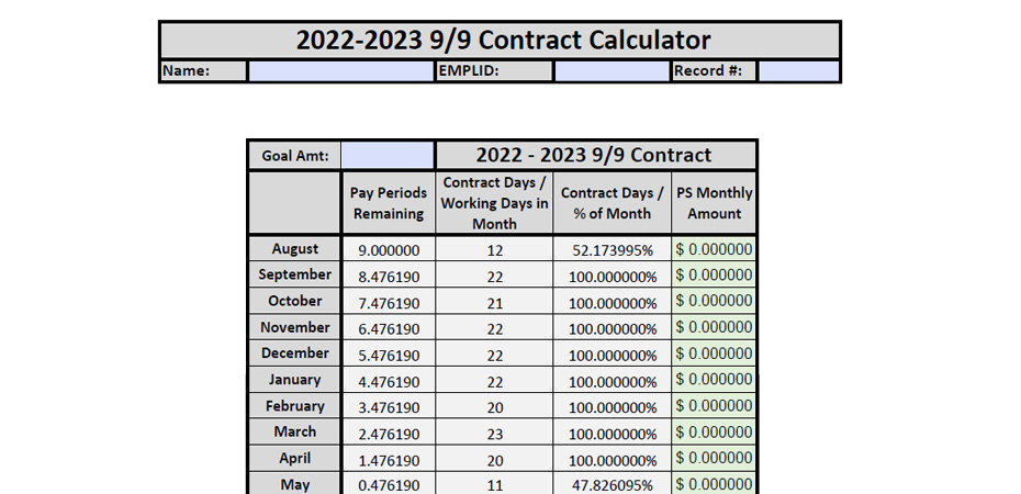 Contract Pay Calculator