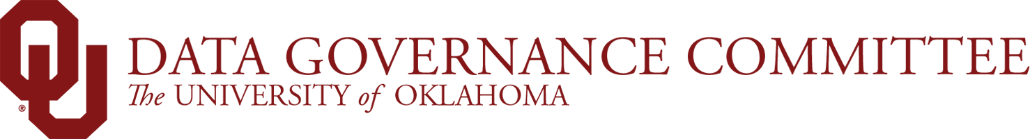 Interlocking O U, Data Governance Committee, The University of Oklahoma website wordmark.