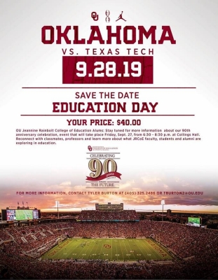 19 OU Football Education Day flyer