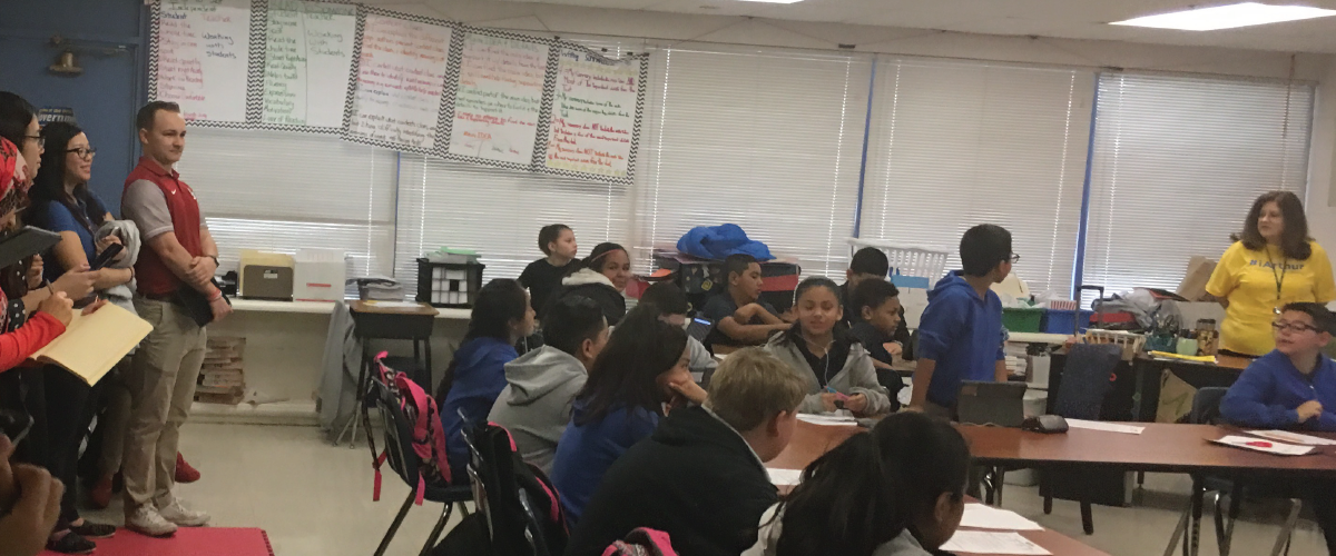 OU Alumni teaching at Arthur elementary