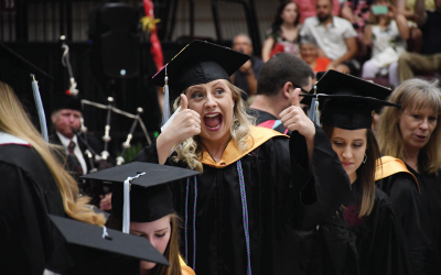 Student processional into convocation