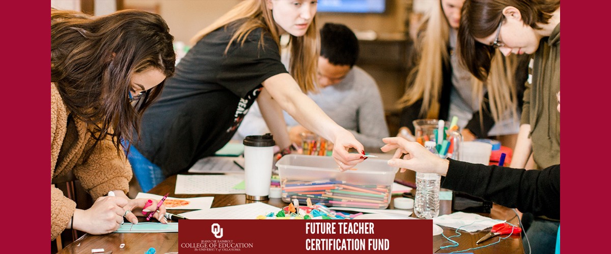 students making crafts at table