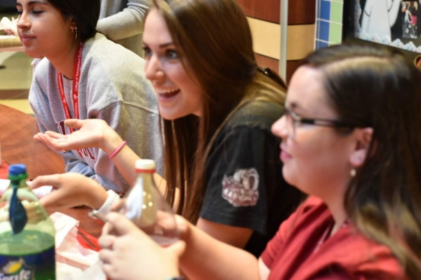 Students at science night