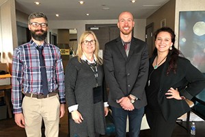 Ben Heddy and team at conference