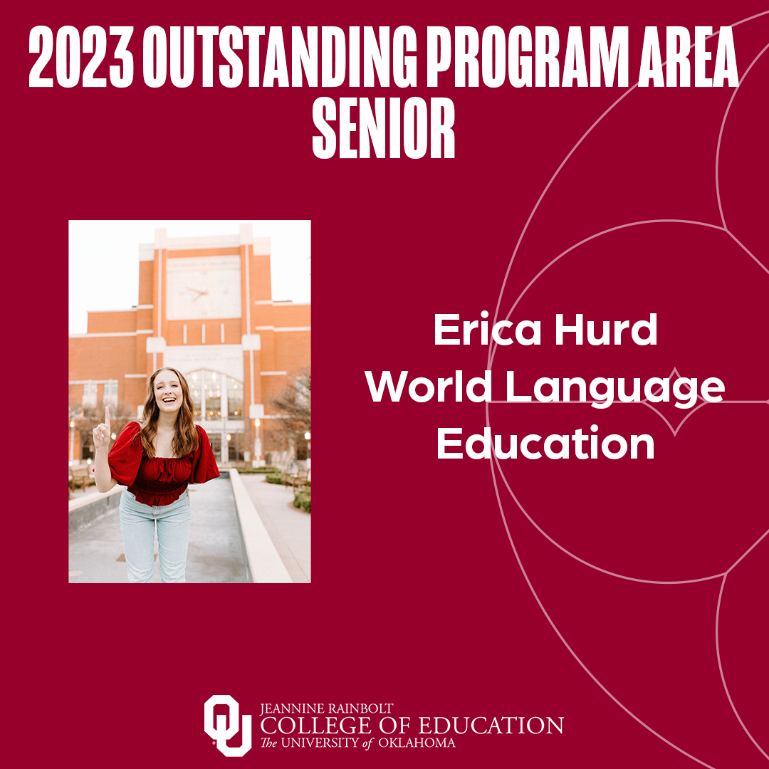 2023 Outstanding Senior Erica Hurd