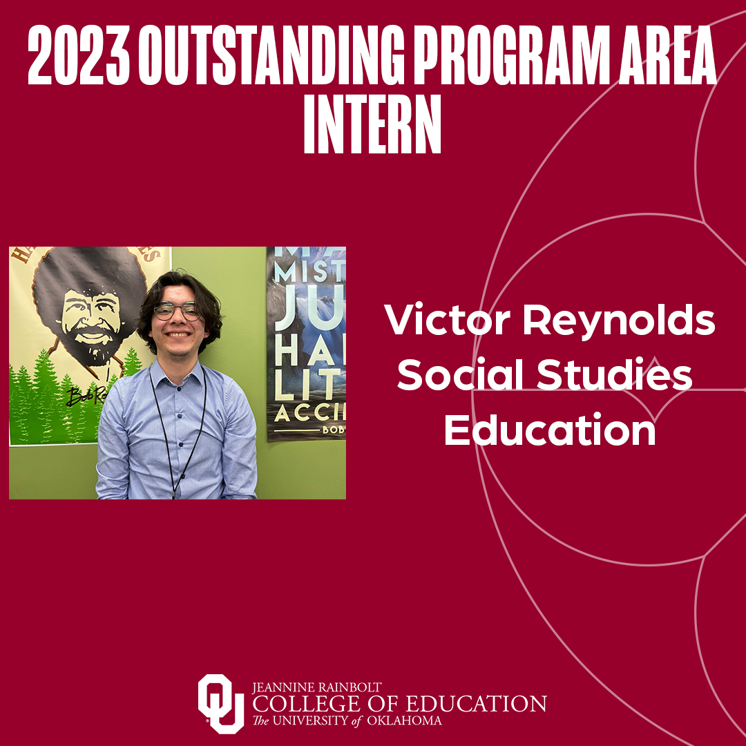 2023 Outstanding Intern Victor Reynolds