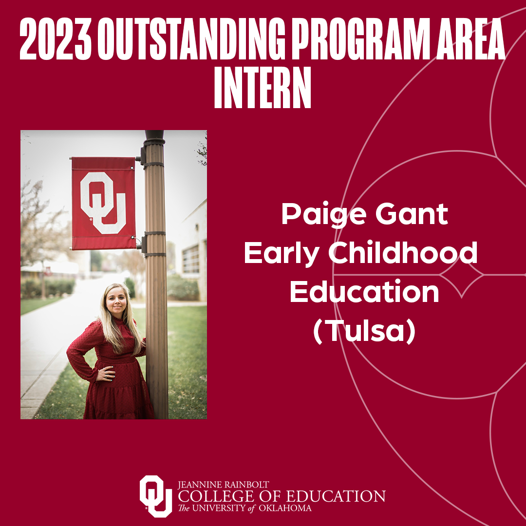 2023 Outstanding Intern Paige Gant
