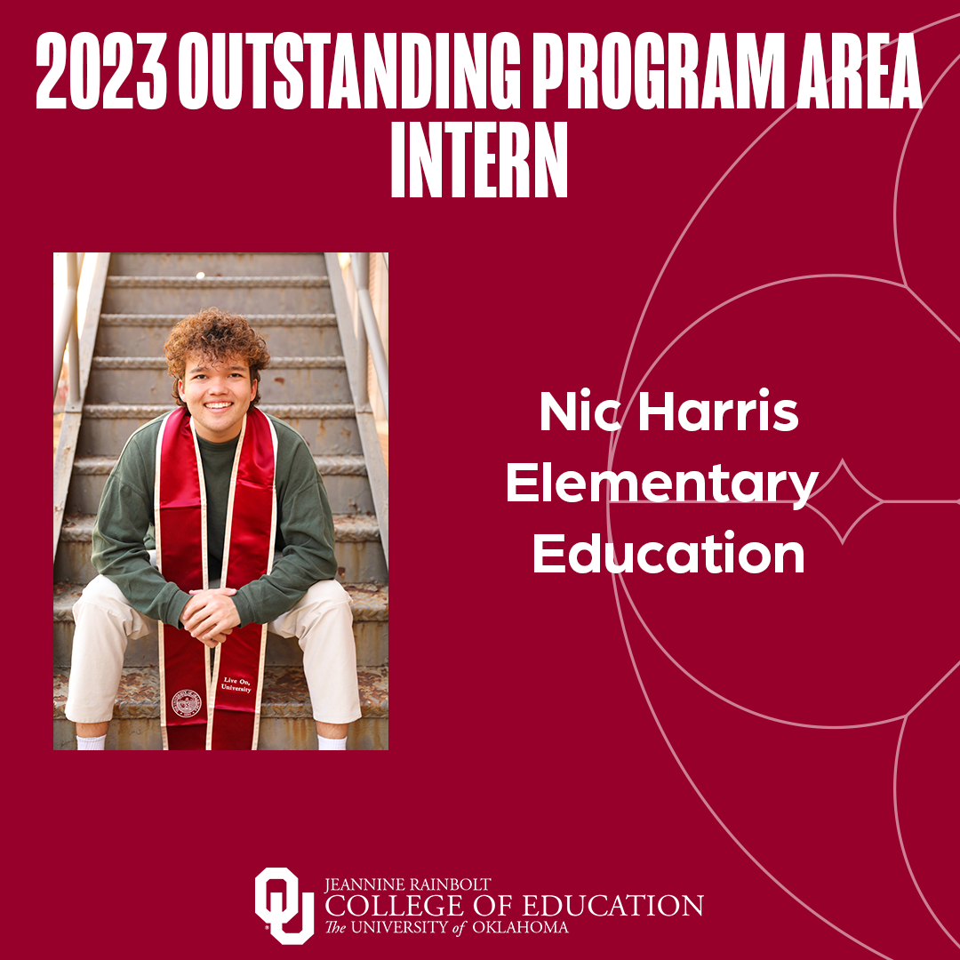 2023 Outstanding Intern Nic Harris