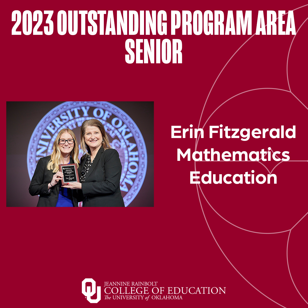 2023 Outstanding Senior Erin Fitzgerald