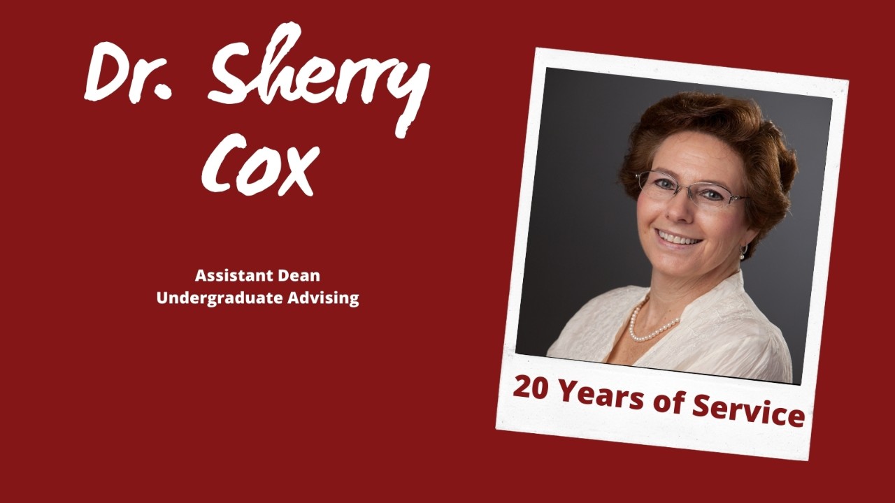 Photo of Sherry Cox honoring 20 years of service
