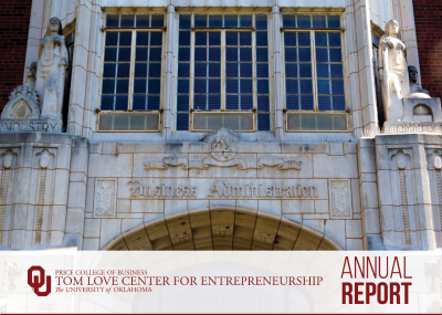 Click image to download the Tom Love Center for Entrepreneurship's 2016 annual report