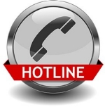 Hotline icon with a phone.