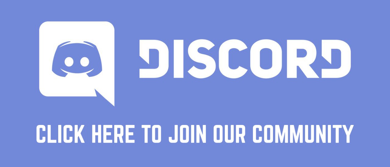 A Discord logo and link to our server.