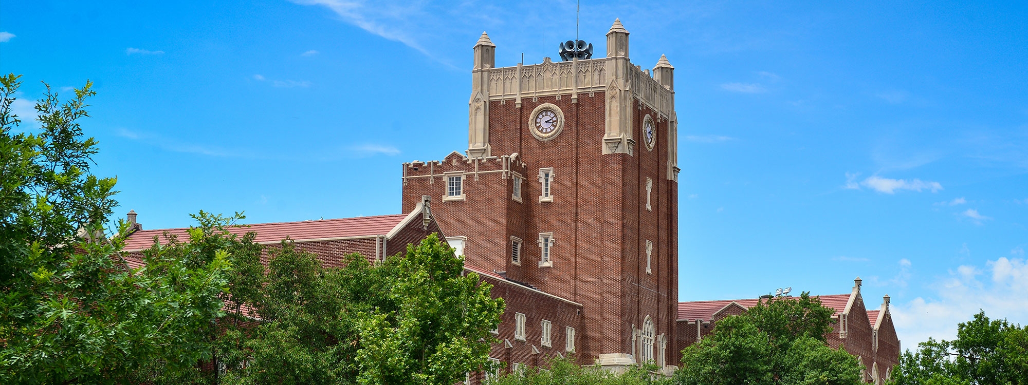 Clocktower of the Oklahoma Memorial Union. 