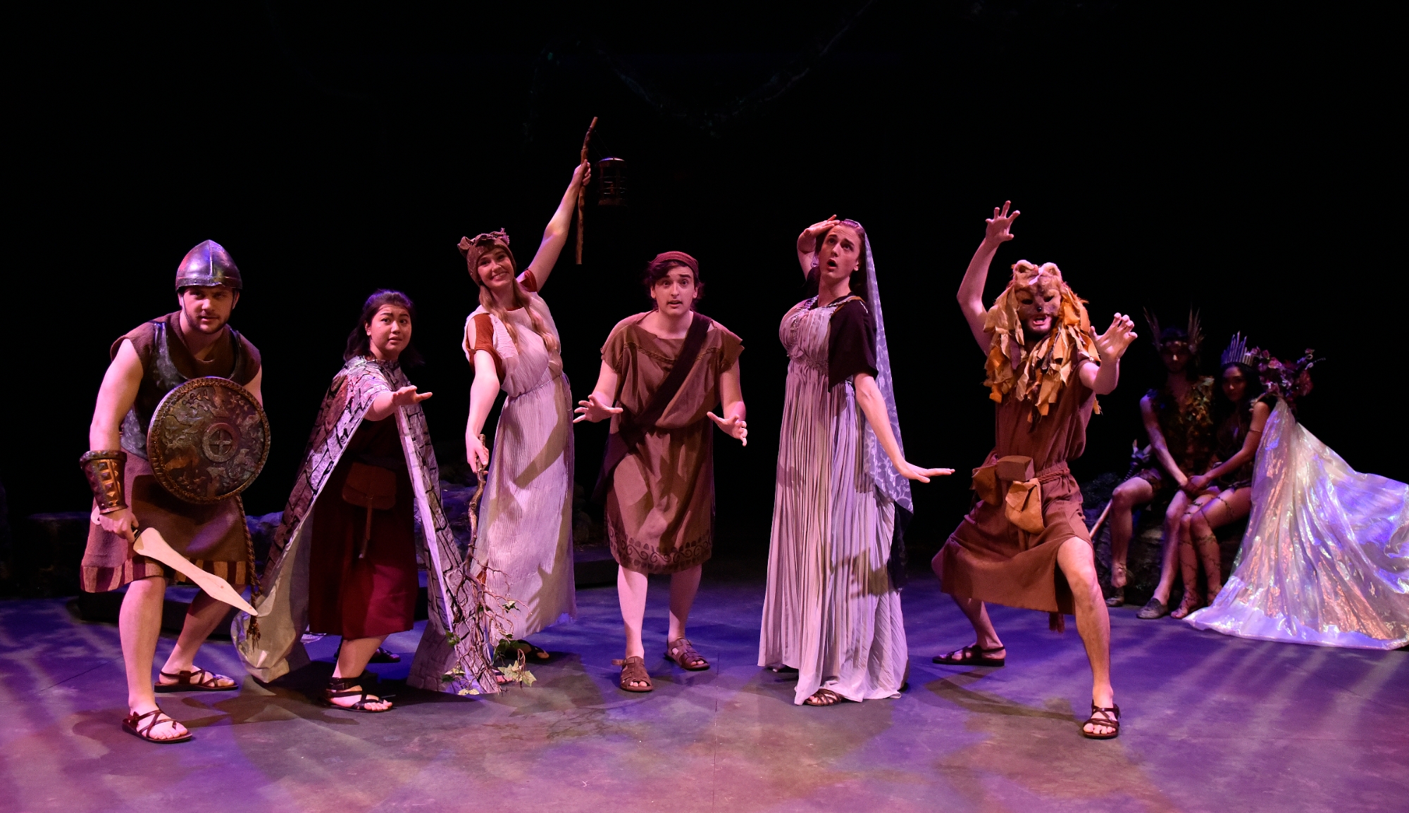 Cast members of a Midsummer Night's Dream production.