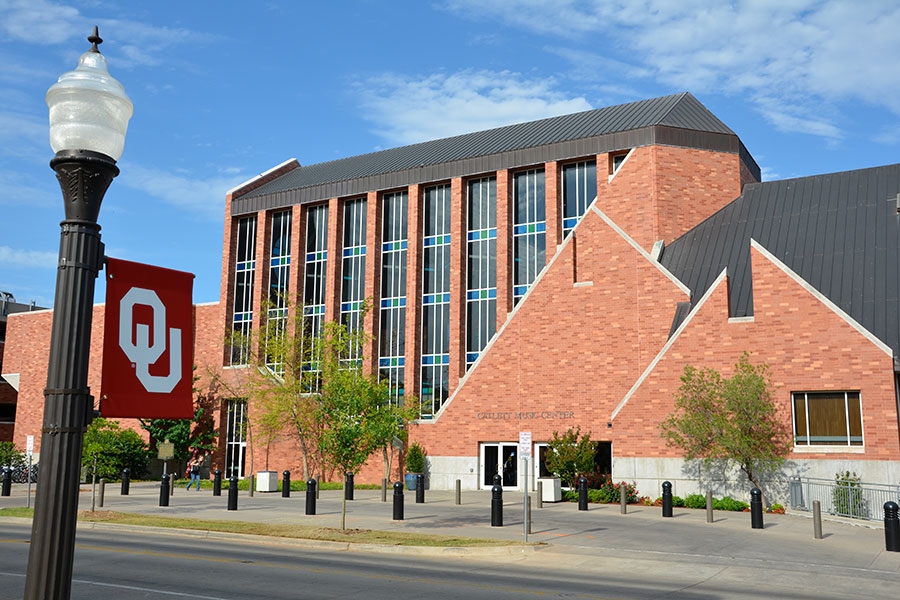 The exterior of Catlett Music Center.