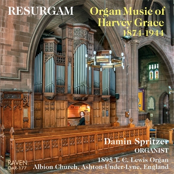 Cover for album by Dr. Spritzer - Organ Music of Harvey Grace