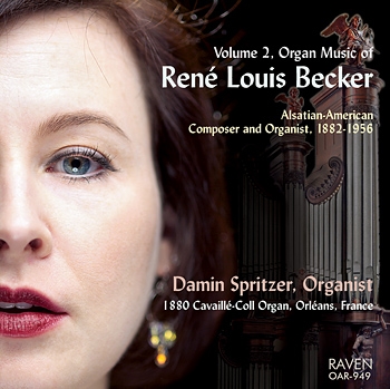 Cover for album by Dr. Spritzer - Organ Music of Rene Louis Becker Volume 2