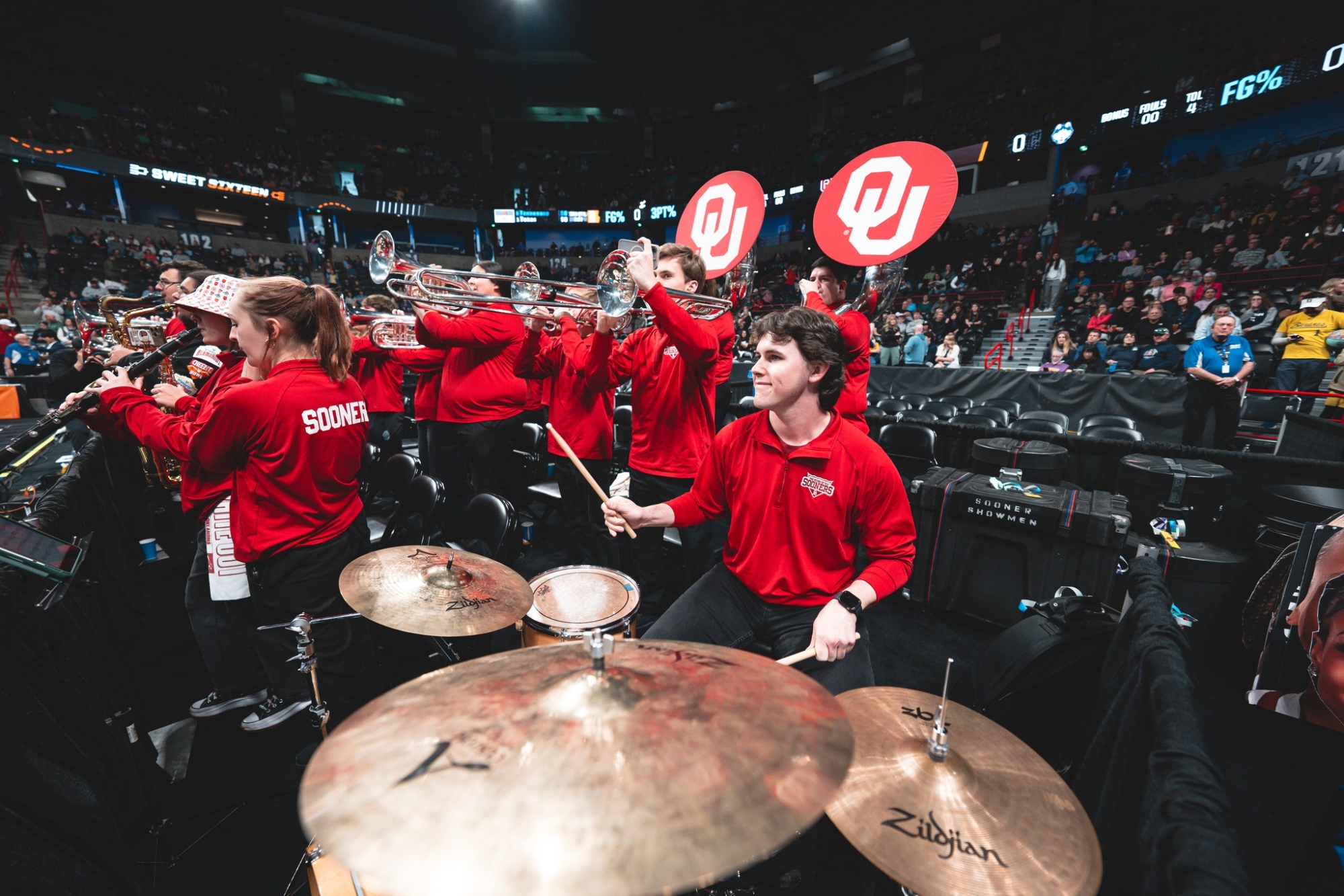 Sound of the Sooners close up picture at Lloyd Noble