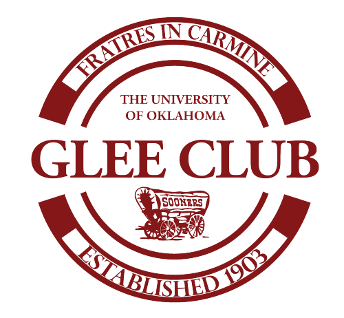 OU Glee Club Logo. Fratres in Carmine The University of Oklahoma Glee Club Established 1903.