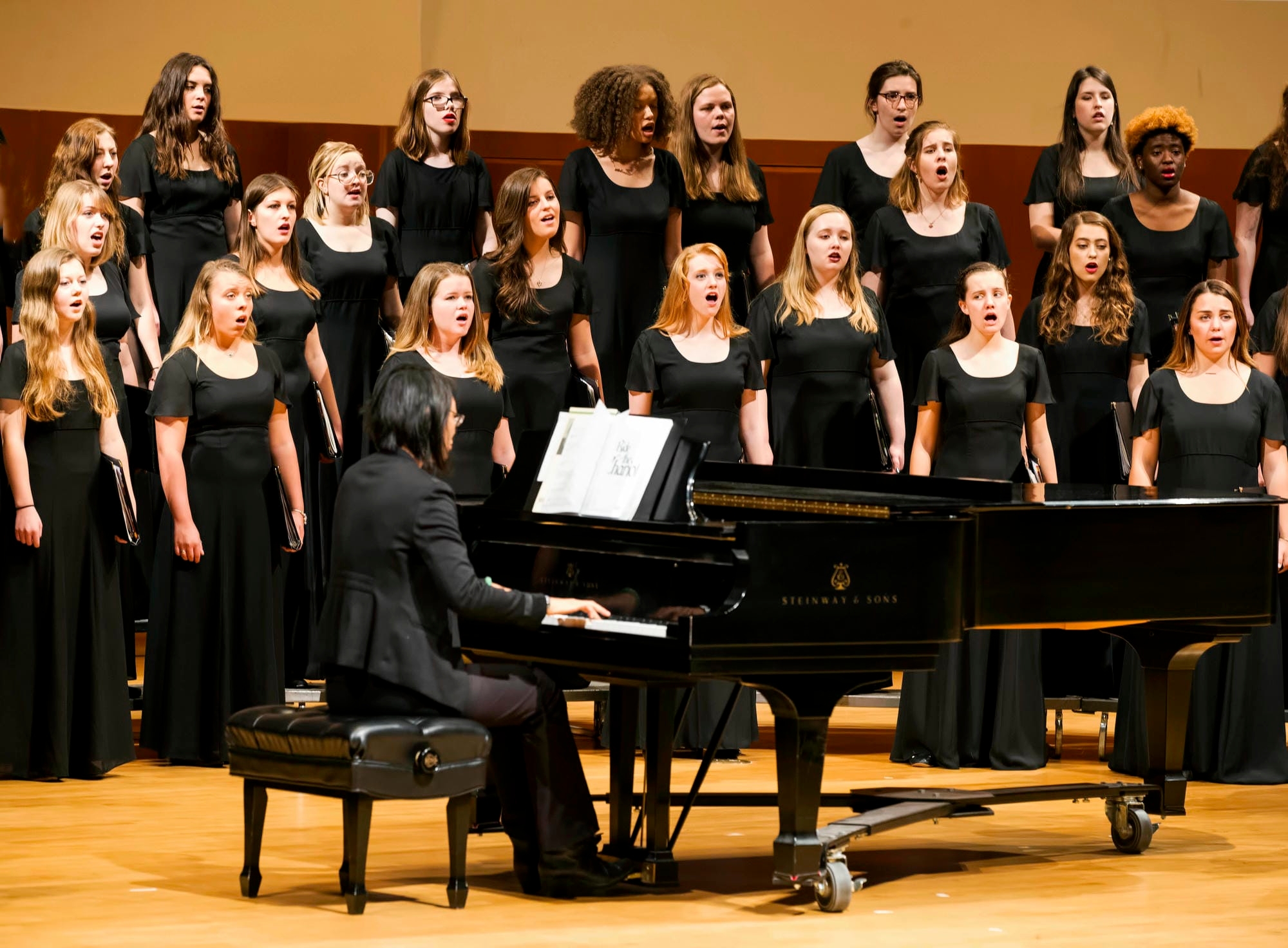 Vox Lyrica performing in Sharp Hall.