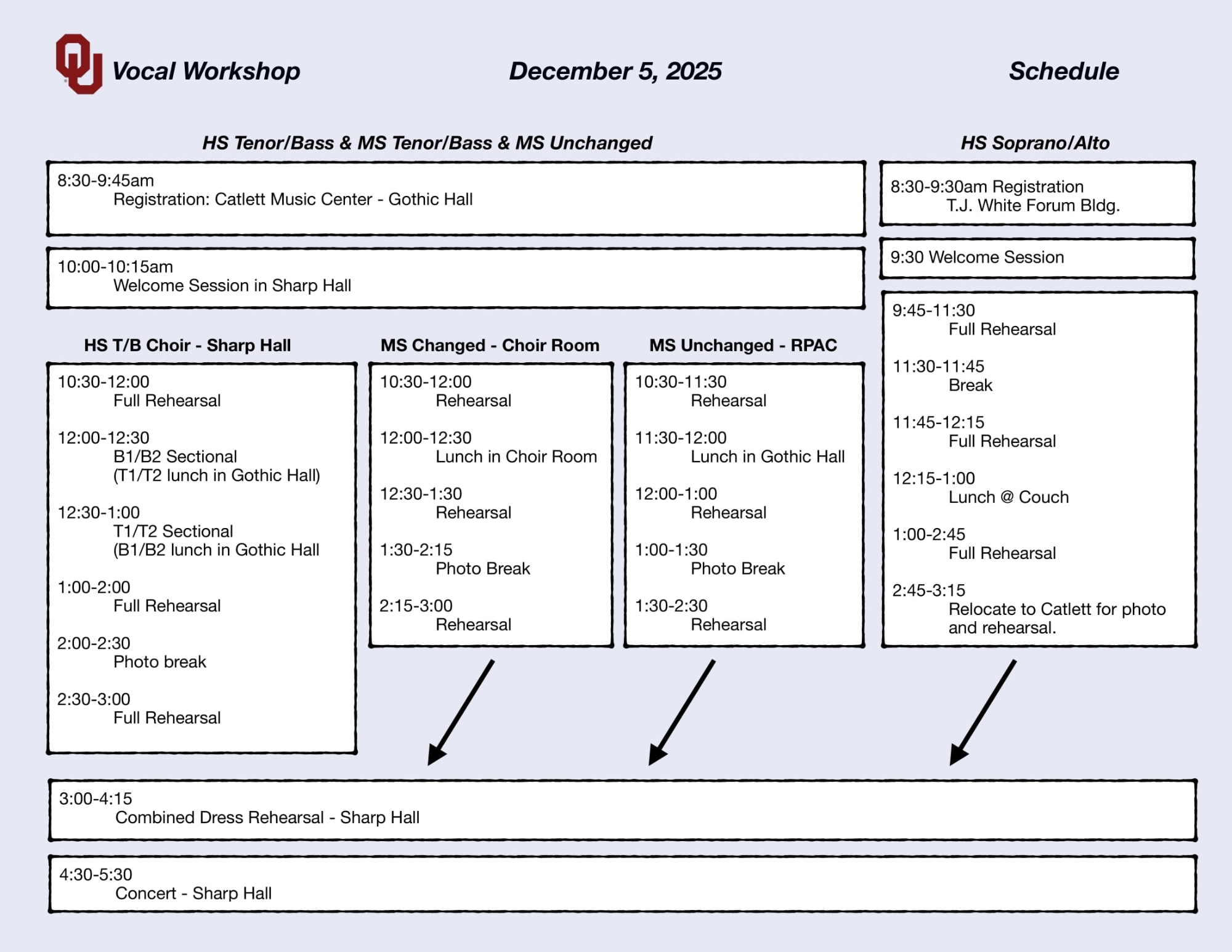 Schedule image. Download the PDF linked above.