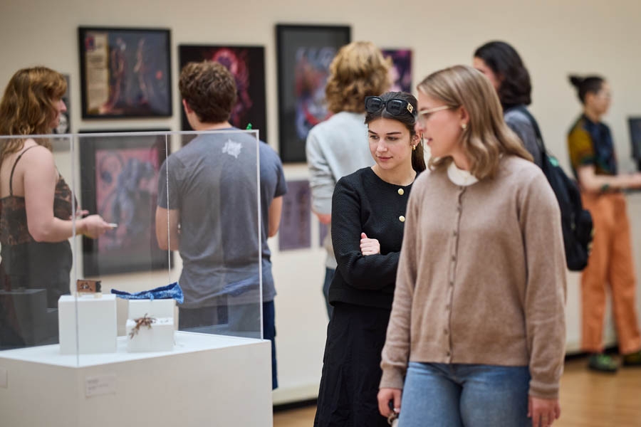 Interior of the lightwell gallery. 