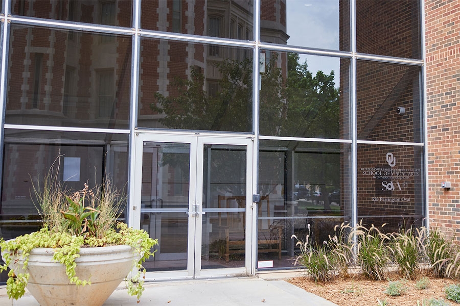 The entrance to the School of Visual Arts.