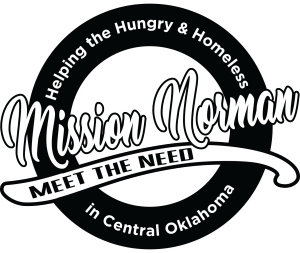 Mission Norman, Meet the Need. Helping the hungry and homeless in Central Oklahoma Logo.