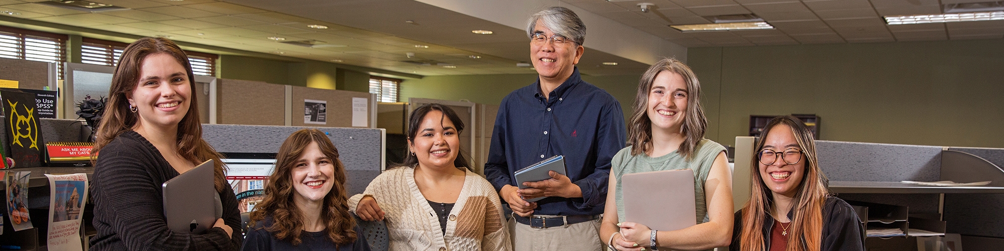 Students and Director of Graduate Studies, Doyle Yoon