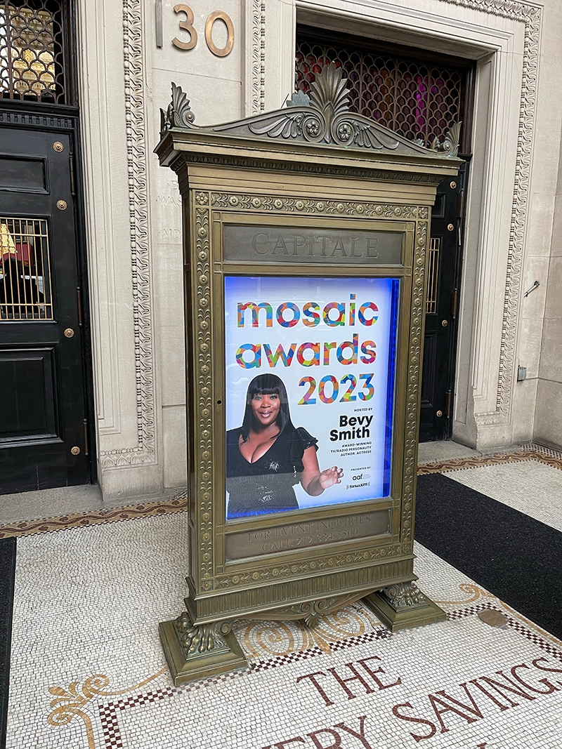 Outside of Mosaic Awards ceremony.